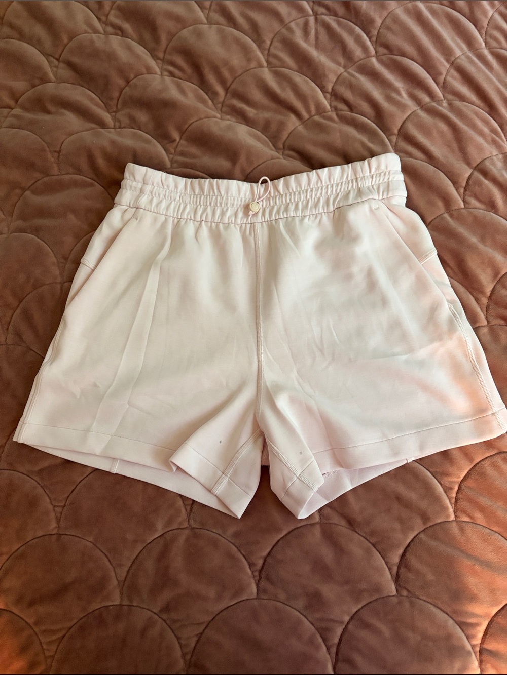 lululemon athletica Pale Blush Athletic Drawstring Shorts